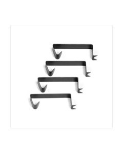 Canvas clips are designed to hold your canvas covered 1 1/2" or 1 3/4" stretcher bars in wood frames. 