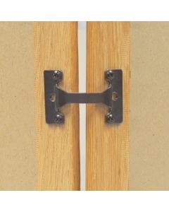 Picture frame connectors join metal and/or wood frames for tabletop displays or easy groupings on a wall using only one hanger.