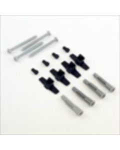 Security hardware anchors your metal frame to the wall. Useful when hanging artwork in high traffic or public areas.