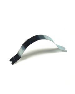 Metal spring clips flex to fit into the channel of a metal picture frame to take up extra space and add rigidity after your art materials are installed.