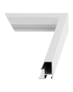 Bright White Metal Picture Frame