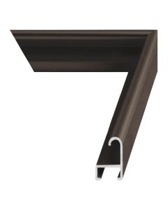 Frosted Walnut Metal Picture Frame