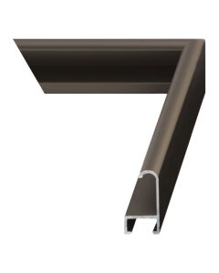 Frosted Walnut Metal Picture Frame