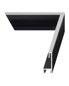 Black with Silver Metal Picture Frame