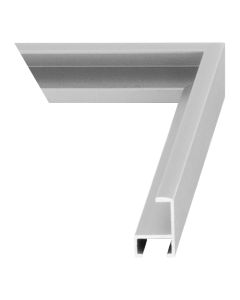 Frosted Silver Metal Picture Frame