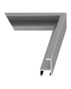 Frosted Pewter Metal Picture Frame