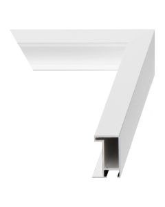 Bright White Metal Frame