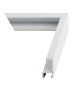 Bright White Metal Picture Frame