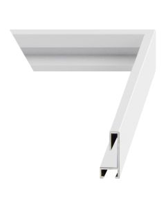 Bright White Metal Picture Frame