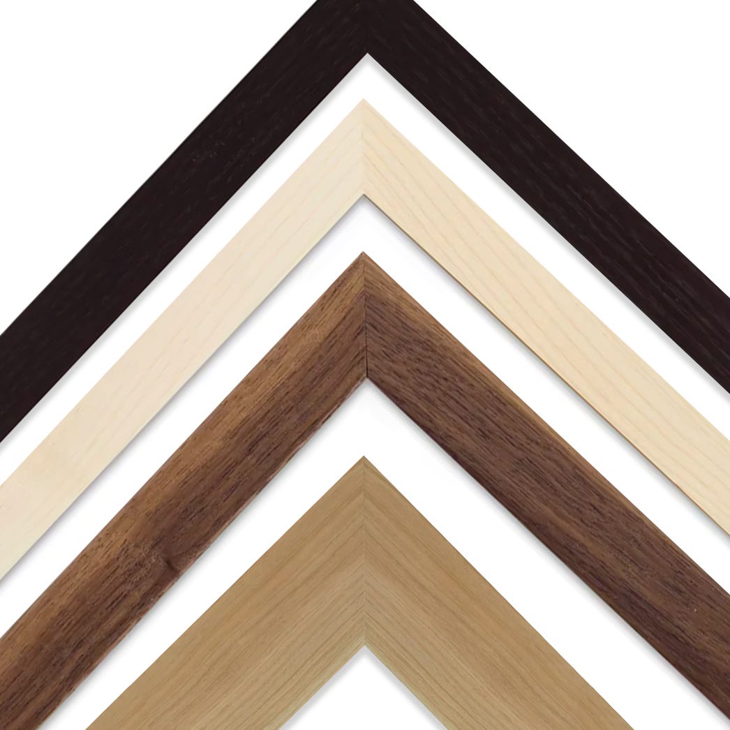 Solid hardwood picture frames made in America