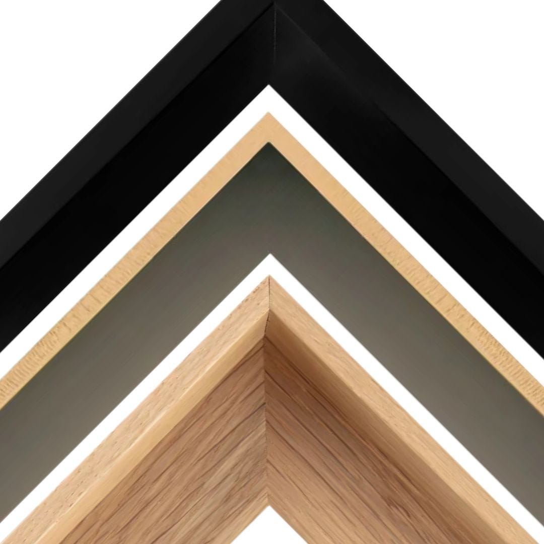 Canvas floater picture frames