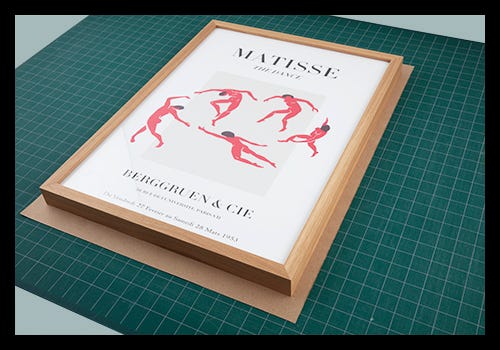 Use a slightly larger piece of paper than your frame Use a slightly larger piece of paper than your frame