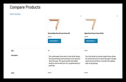 Easily compare your favorite products Easily compare your favorite products
