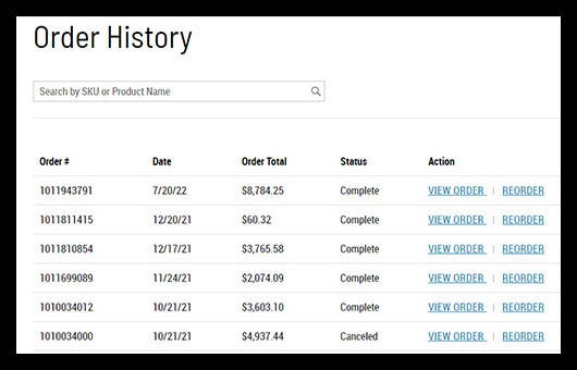 In your account you can view past orders In your account you can view past orders
