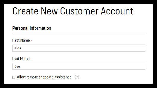 Enter your name to create an account Enter your name to create an account