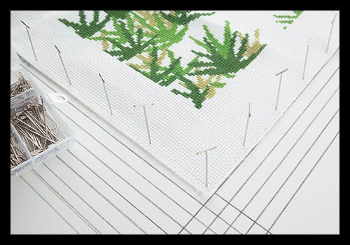 Cross-stitch blocking Cross-stitch blocking