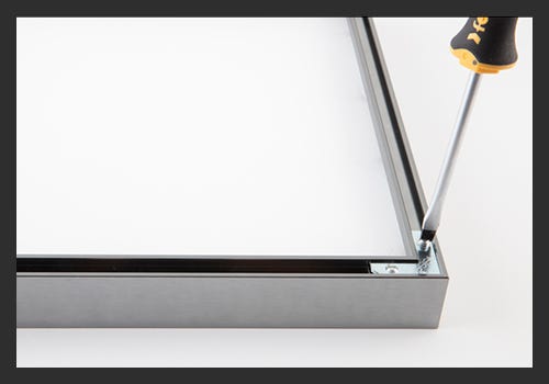 Nielsen metal picture frames are easy to assemble; all you need is a screwdriver. Nielsen metal picture frames are easy to assemble; all you need is a screwdriver.