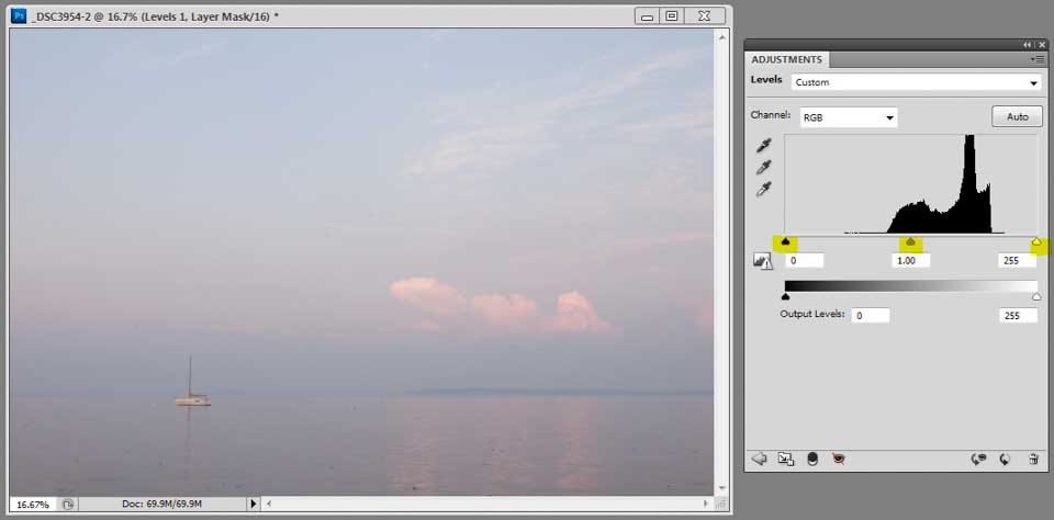 The image whose data is displayed in the above histograph The image whose data is displayed in the above histograph