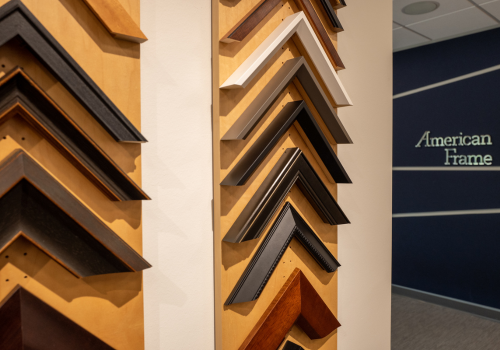 Variety of wooden picture frame corners Variety of wooden picture frame corners