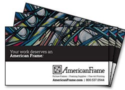 AmericanFrame.com gift cards are the perfect gift for artists
