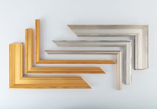 Silver and gold leafed frames from Larson Juhl Academie Collection Silver and gold leafed frames from Larson Juhl Academie Collection