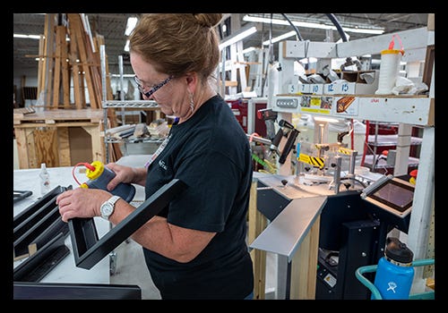 Each wooden picture frame is nailed and glued for maximum strength Each wooden picture frame is nailed and glued for maximum strength