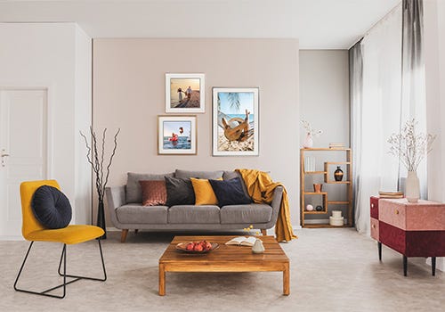 Print your favorite photographs for an easy gallery wall display Print your favorite photographs for an easy gallery wall display