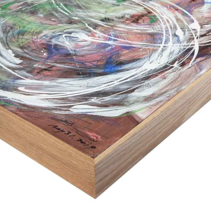 589110 White Oak Canvas Float frame corner 589110 White Oak Canvas Float frame corner