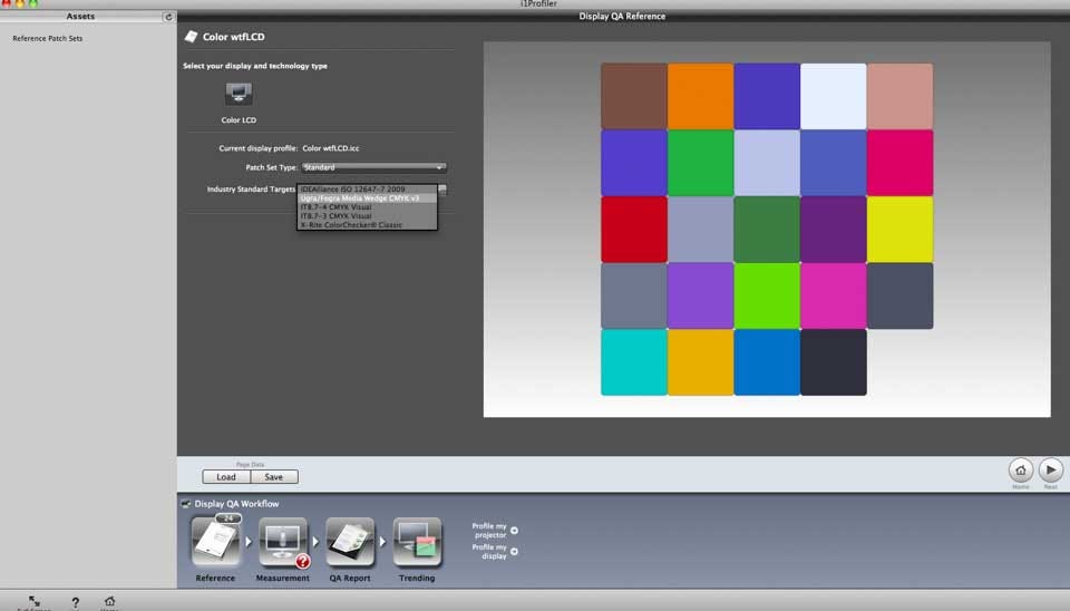 Comparing the accuracy of your calibrated screen to specific industry color comparison Comparing the accuracy of your calibrated screen to specific industry color comparison