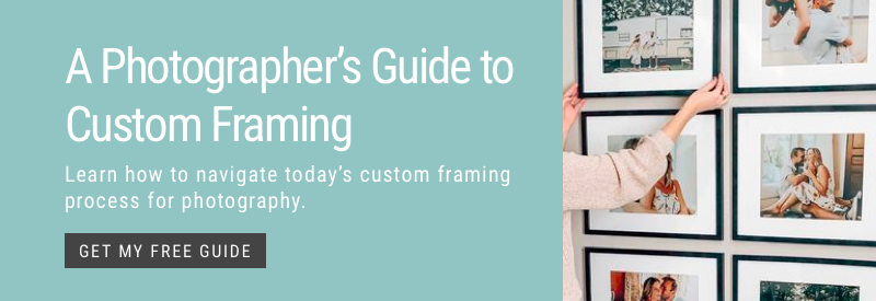 Free guide to custom framing for photographers