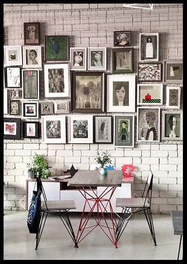 Gallery wall of art collection Gallery wall of art collection