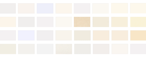 White and cream swatches in our current mat board line