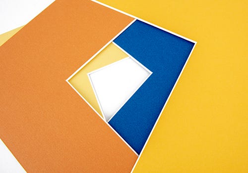 Using multiple mat boards of varying colors Using multiple mat boards of varying colors