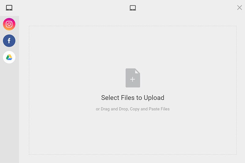 You can upload images from Facebook, Instagram, Google Drive or your computer to print You can upload images from Facebook, Instagram, Google Drive or your computer to print