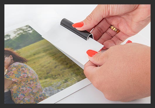 Use samples to see how it looks around your art.