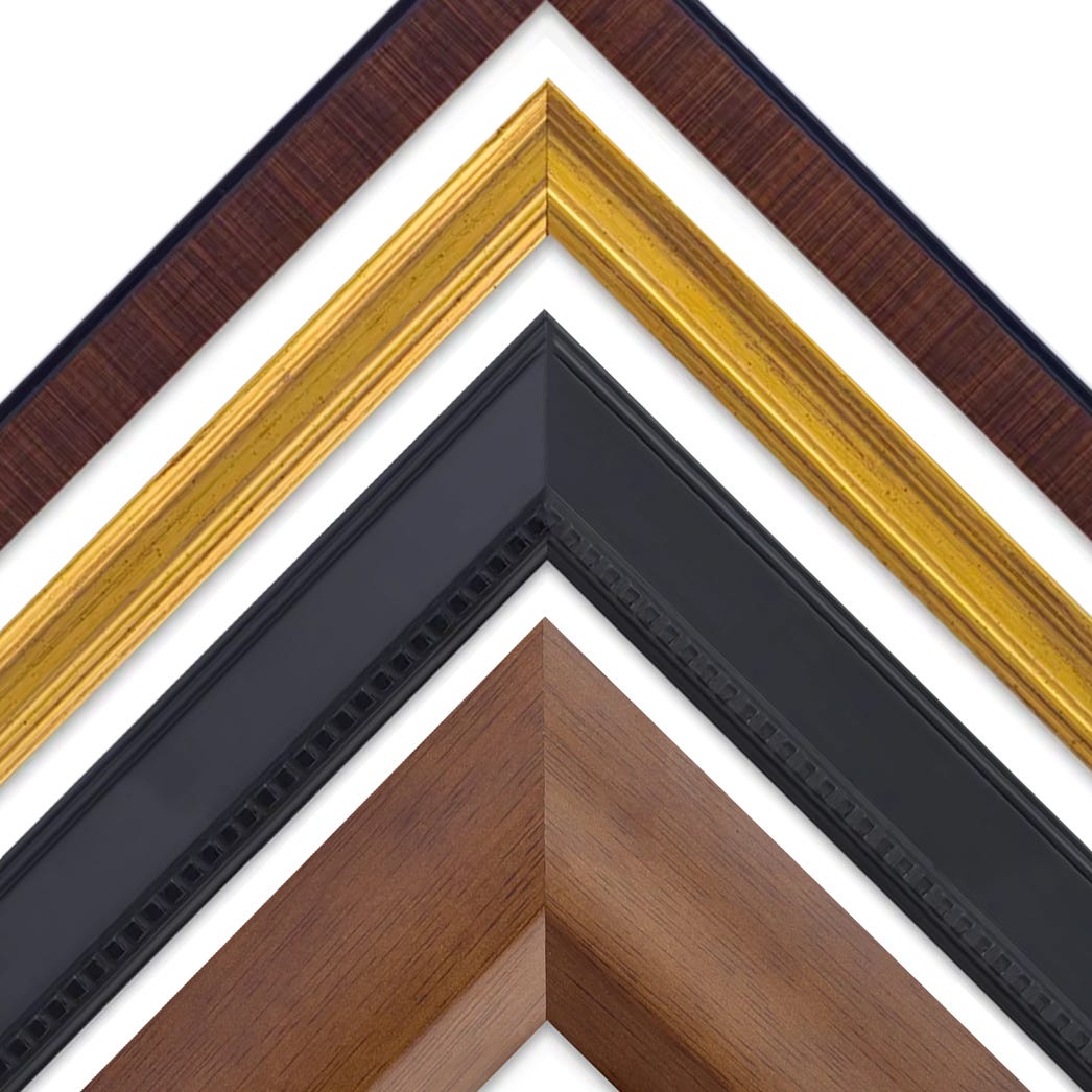 Wood picture frames designed for displaying diplomas