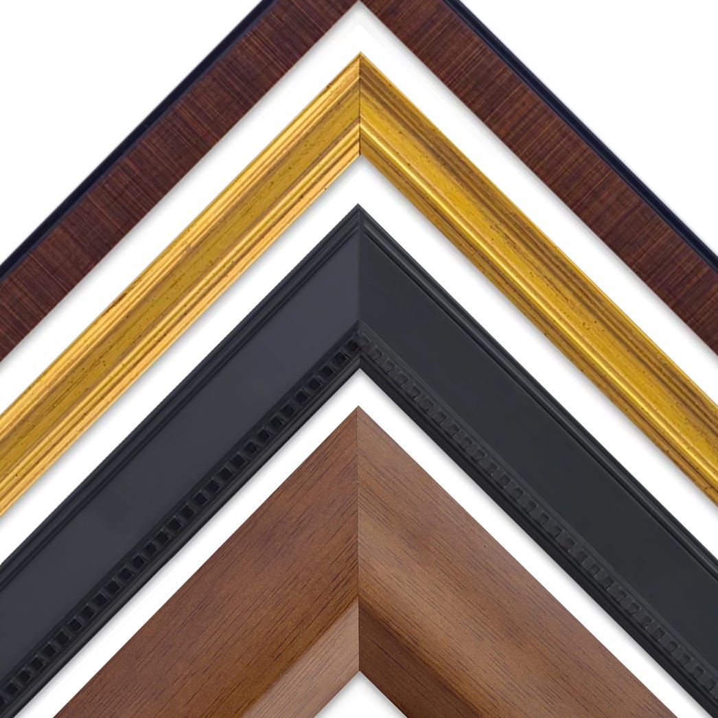 Wood picture frames designed for displaying diplomas