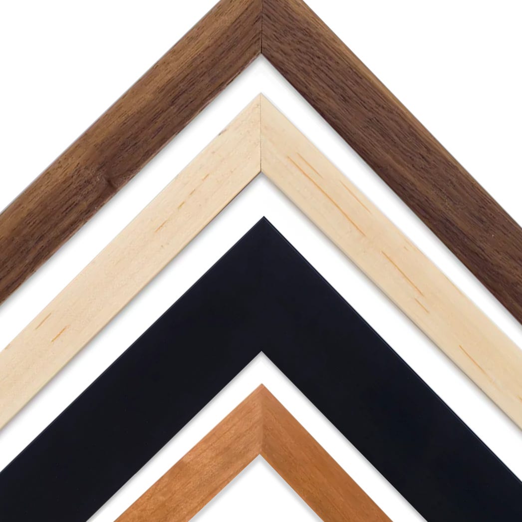 Eco friendly wooden picture frames made with non-toxic finishes