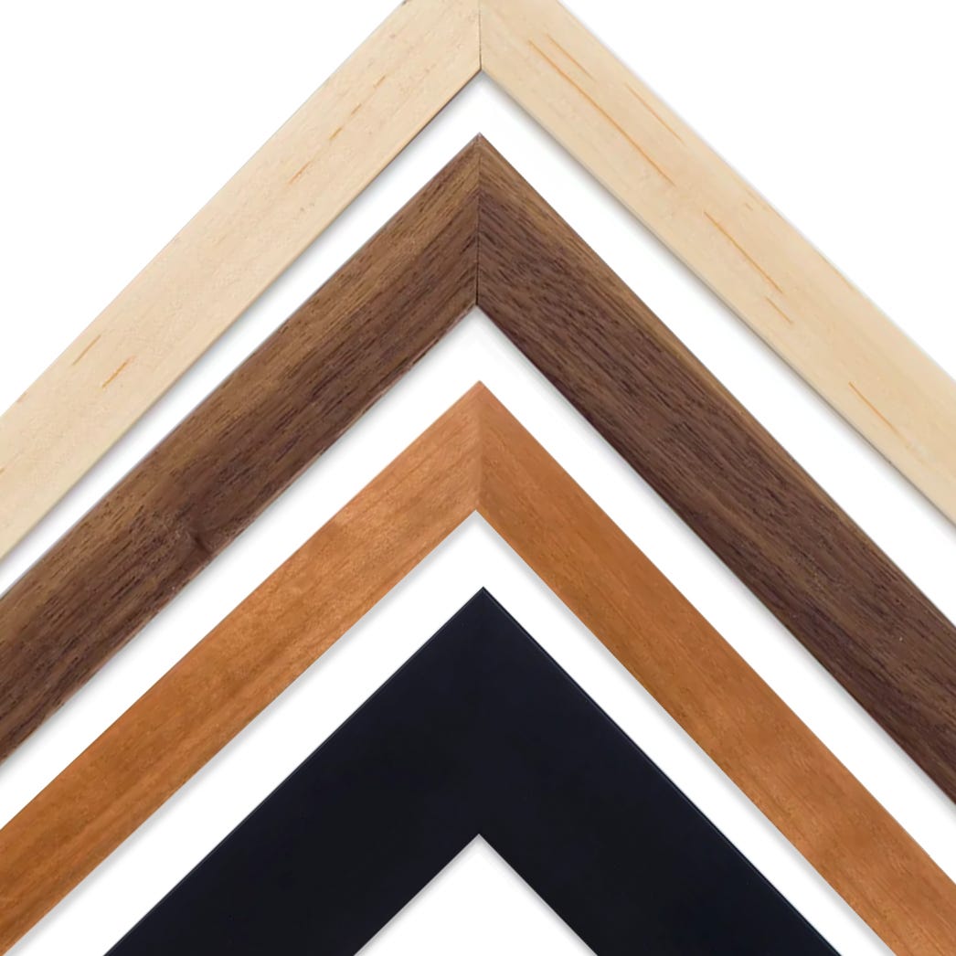 Eco friendly custom wood picture frames made with non-toxic finishes