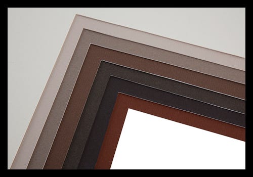 Peterboro conservation mat boards in neutral tones Peterboro conservation mat boards in neutral tones