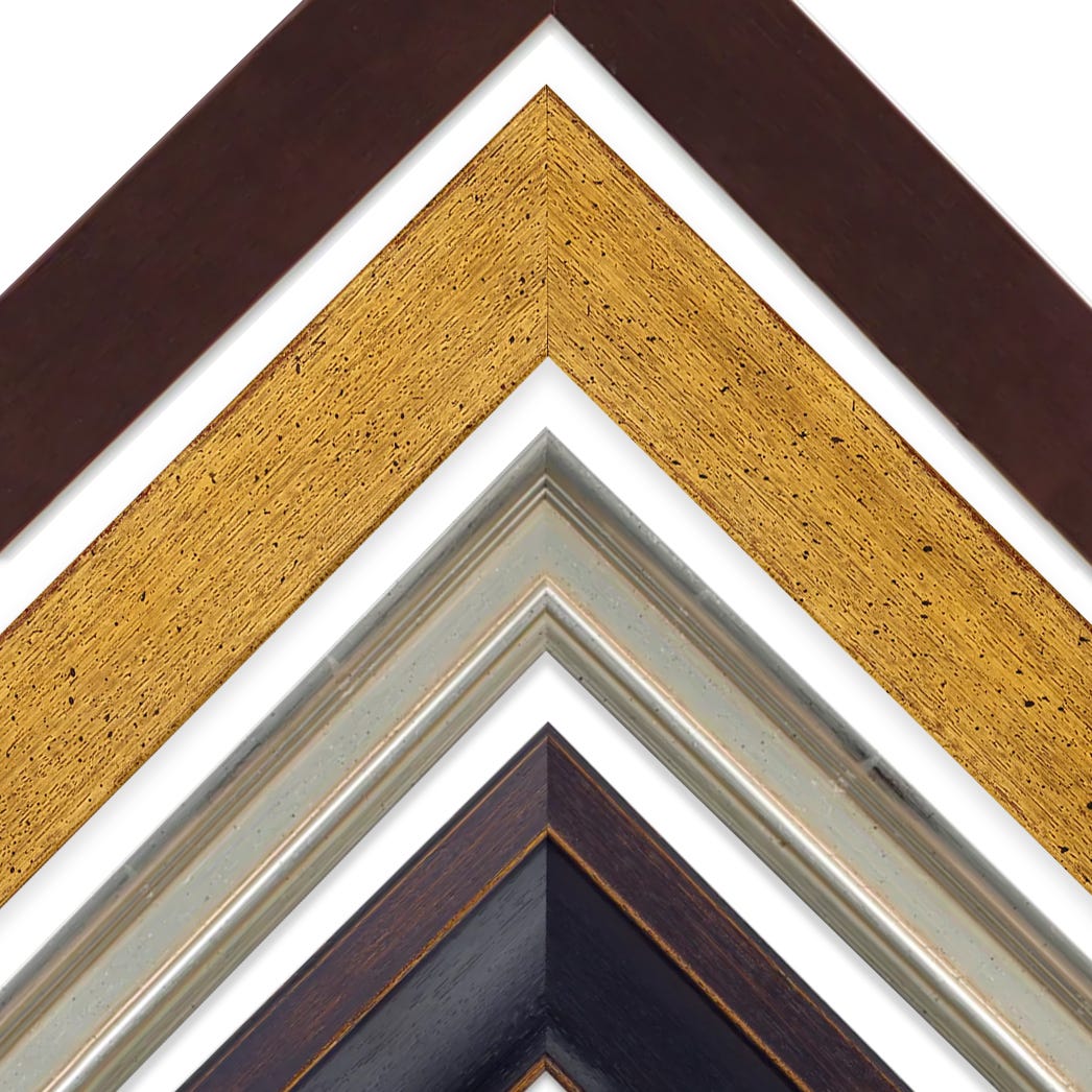 Wood picture frames for mirrors