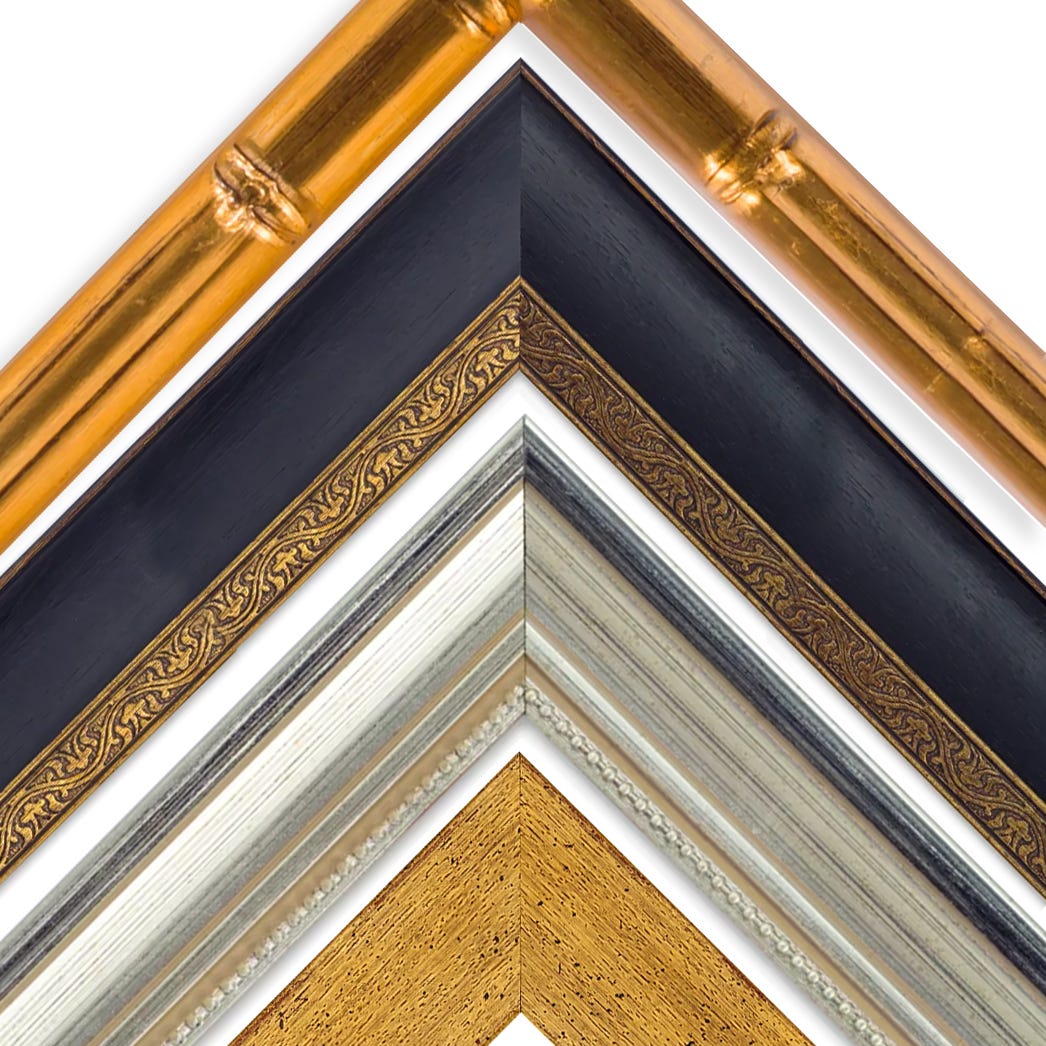 Ornate wood picture frames designed for museum presentations