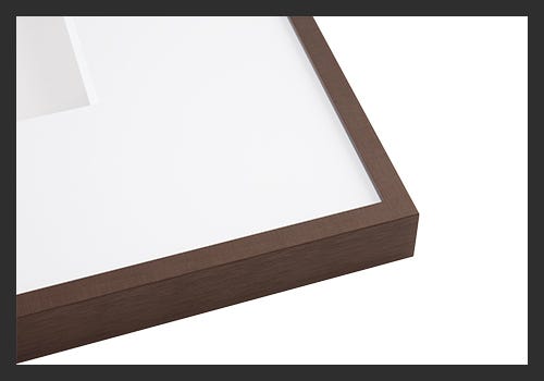 Subtle linen texture on Nielsen 93 metal frame Subtle linen texture on Nielsen 93 metal frame