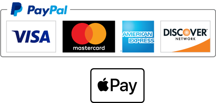 Paypal and credit card logos