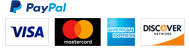 Paypal and credit card logos
