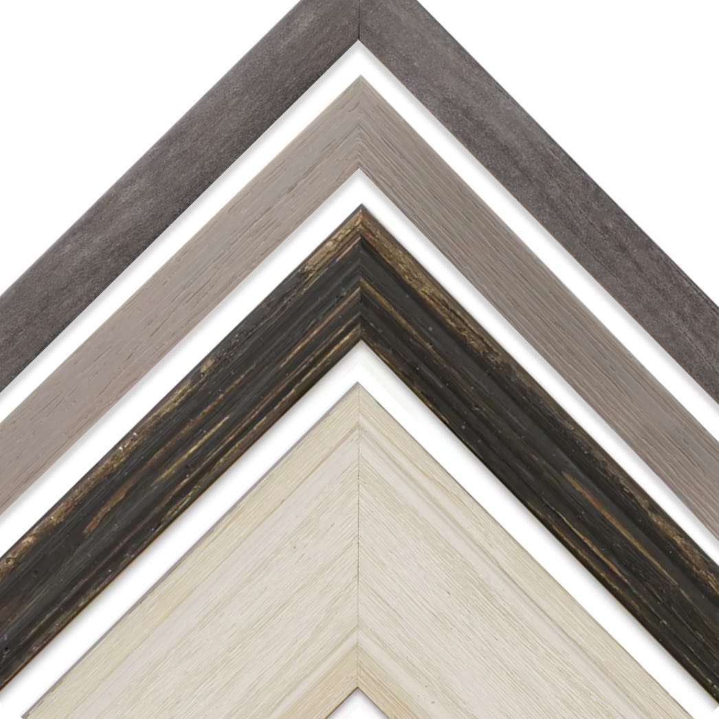 Rustic weathered custom wood picture frames