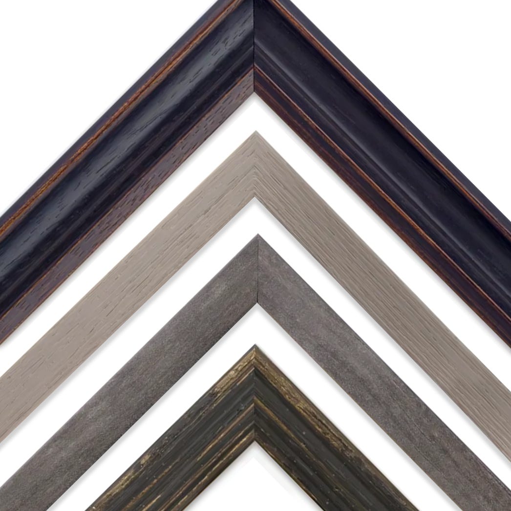 Rustic weathered wood picture frames