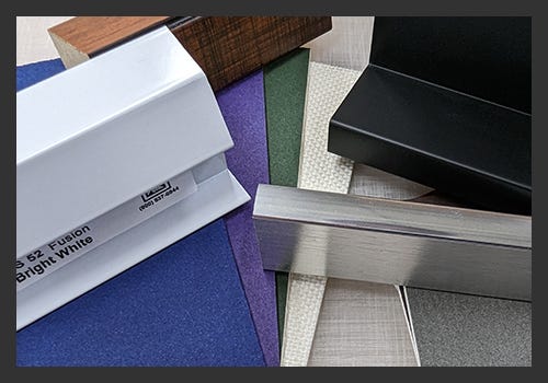 Free samples are offered to let you see the color and texture next to your art Free samples are offered to let you see the color and texture next to your art