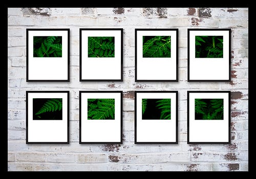8x10 black metal picture frames for a gallery display 8x10 black metal picture frames for a gallery display